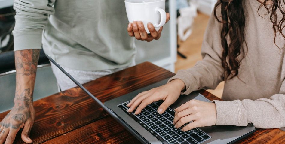 Image of a work desk