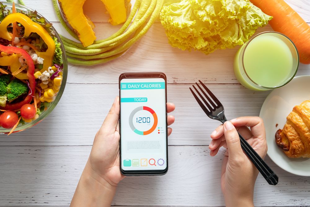 a graphic depiction of the calorie counting concept in diet