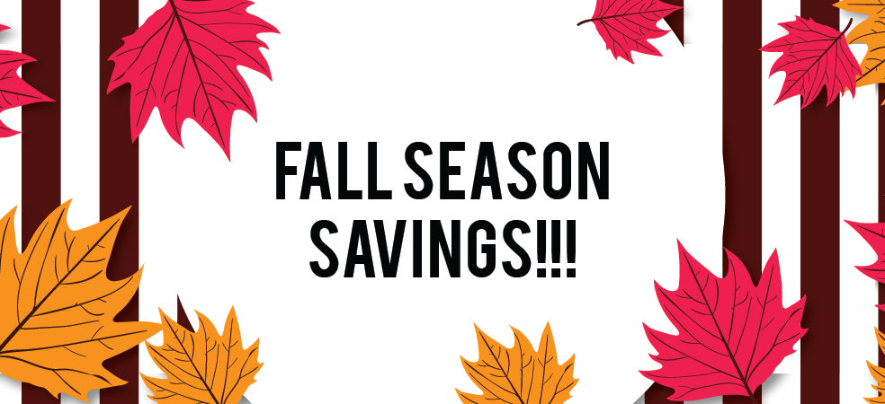 Fall Sale Season Is Here With Huge Savings!!!