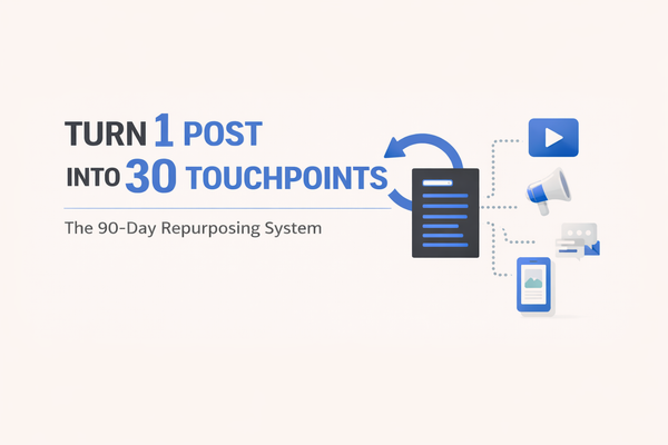 Creator Distribution in 2026: The 90-Day System to Turn One Post into 30 Touchpoints